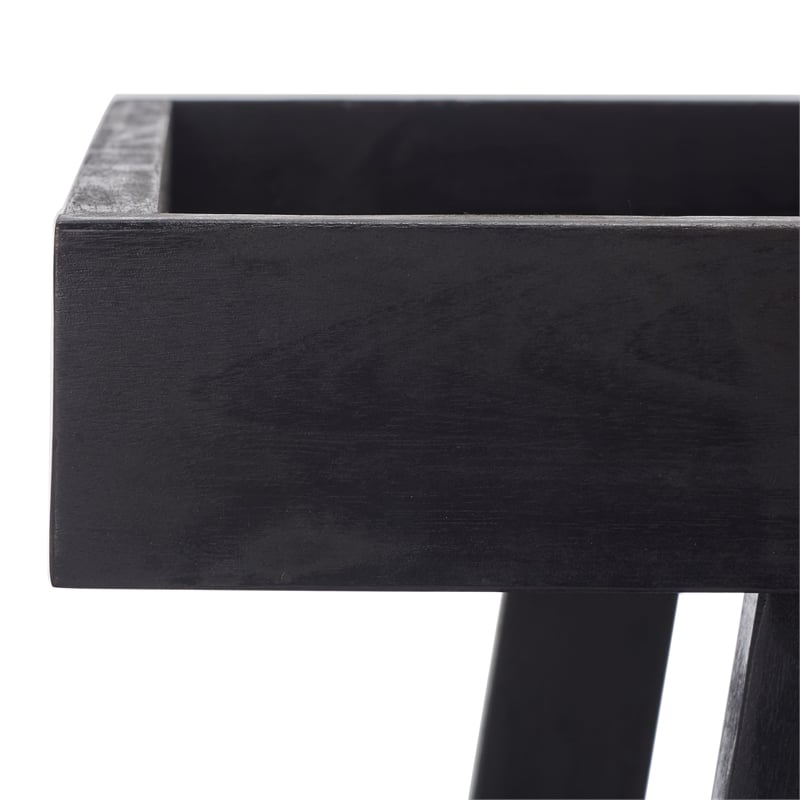 Safavieh Renzo Wood Bar Cart in Black