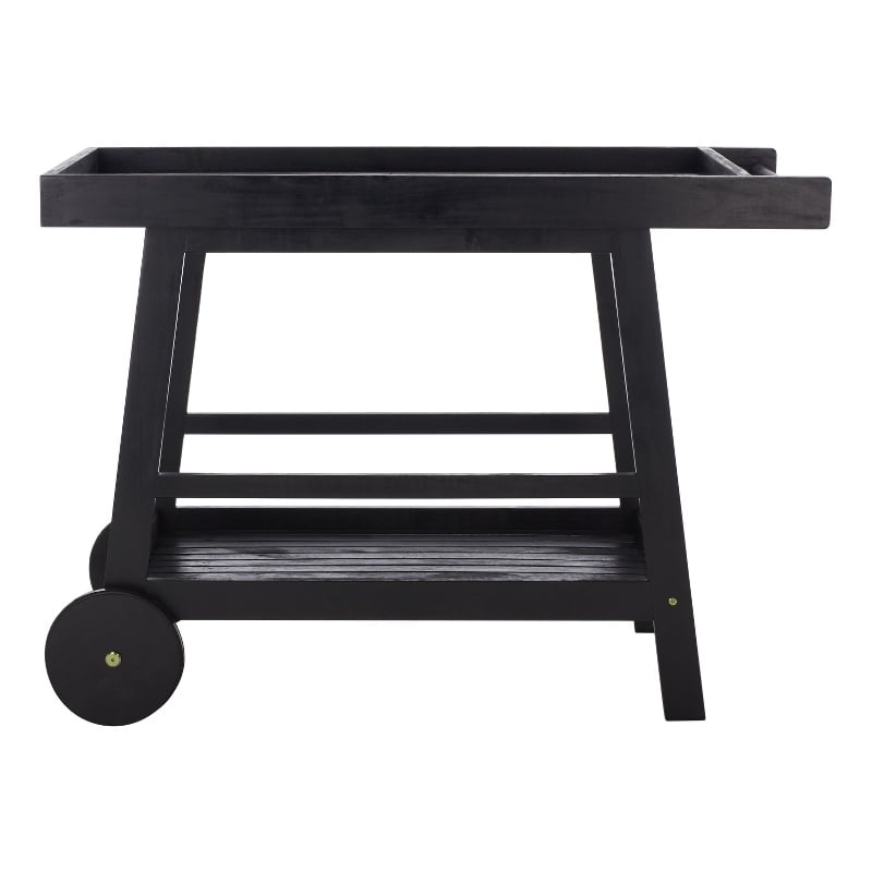 Safavieh Renzo Wood Bar Cart in Black