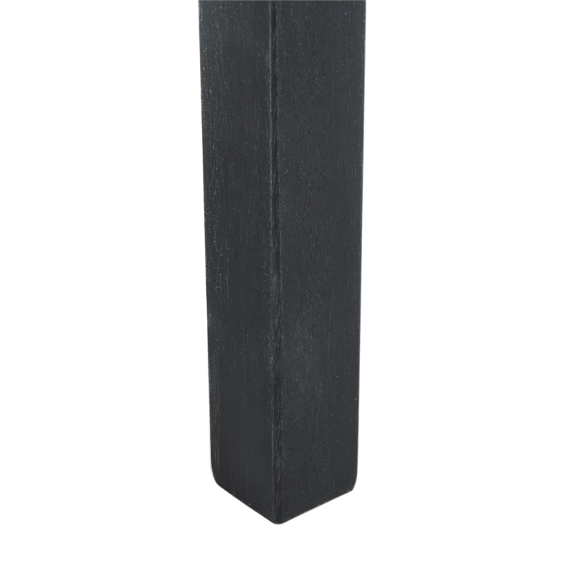 Safavieh Alda 4 Piece Wood and Fabric Set in Black / Beige