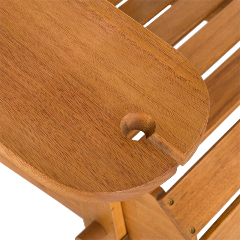 Safavieh Breetel Wood Adirondack 2 Per Box in Natural