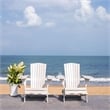 Safavieh Breetel Wood Adirondack 2 Per Box  in White