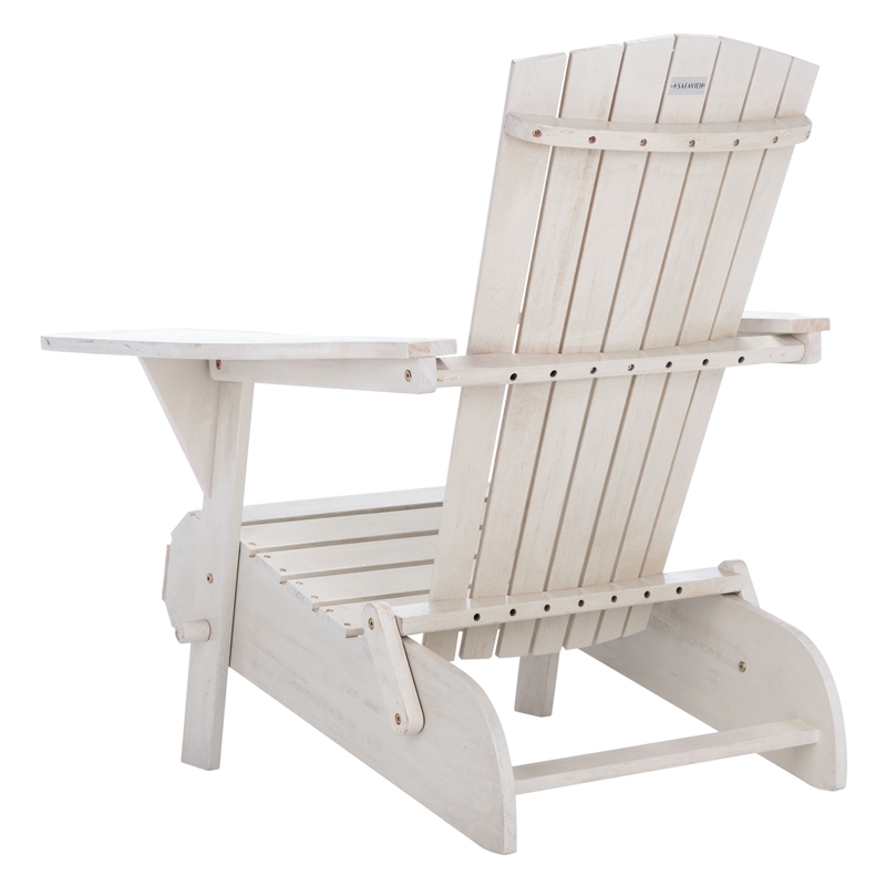Safavieh Breetel Wood Adirondack 2 Per Box  in White