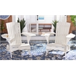 Safavieh Breetel Wood Adirondack 2 Per Box  in White