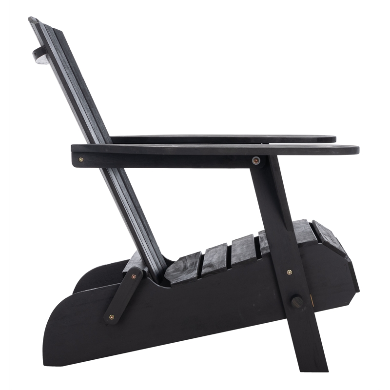Safavieh Breetel Wood Adirondack 2 Per Box in Black