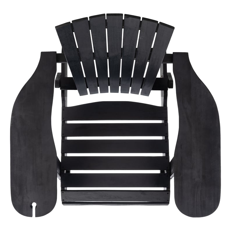 Safavieh Breetel Wood Adirondack 2 Per Box in Black