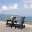 Safavieh Breetel Wood Adirondack 2 Per Box in Black