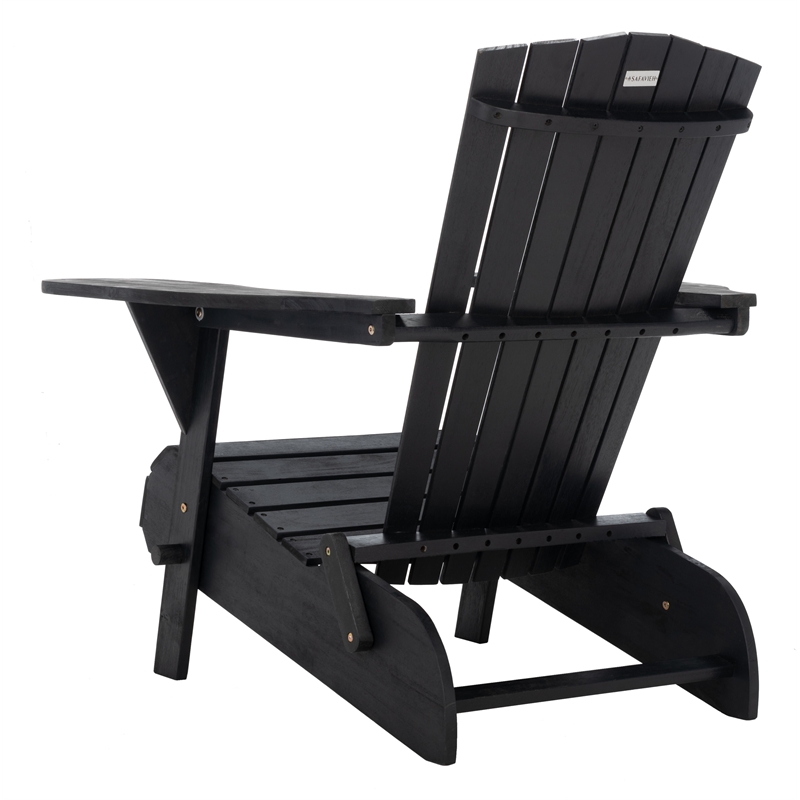 Safavieh Breetel Wood Adirondack 2 Per Box in Black