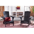 Safavieh Breetel Wood Adirondack 2 Per Box in Black
