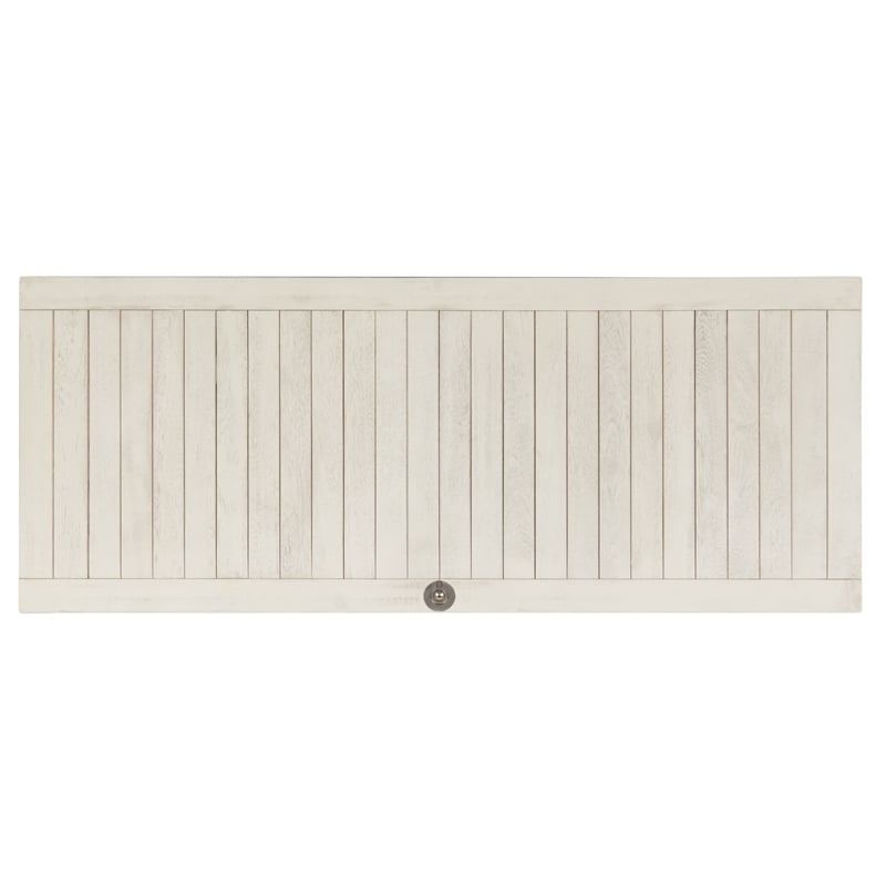 Safavieh Abri Wood Cushion Box in White