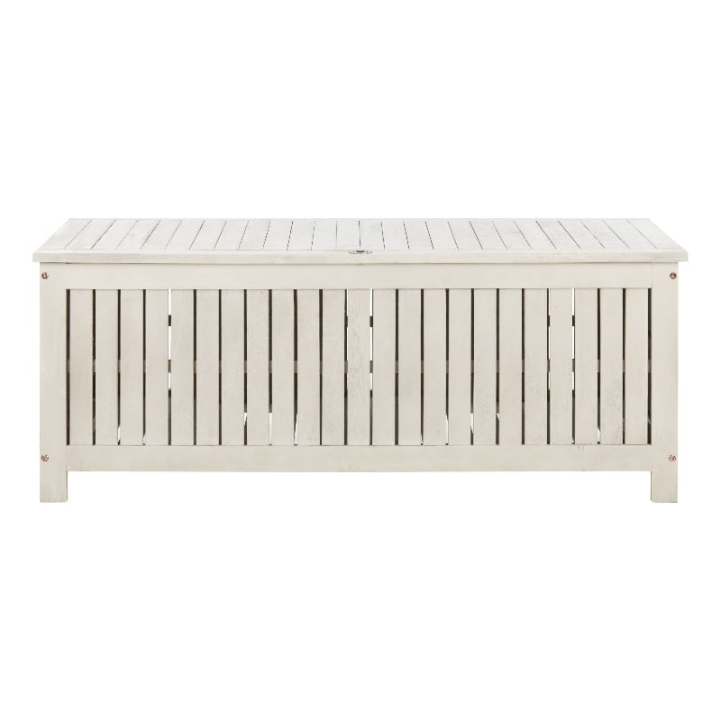Safavieh Abri Wood Cushion Box in White