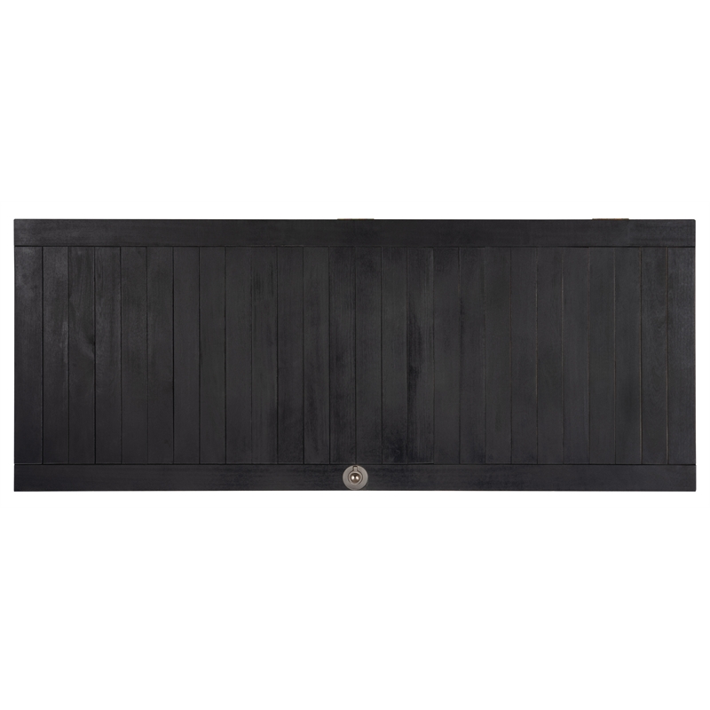 Safavieh Abri Wood Cushion Box in Black