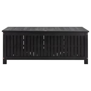 Safavieh Abri Wood Cushion Box in Black