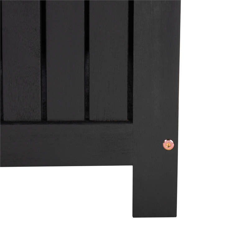 Safavieh Abri Wood Cushion Box in Black
