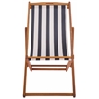 Safavieh Loren Wood Sling Chair in Natural / Navy