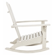 Safavieh Brizio Wood Adirondack Rocking Chair in White