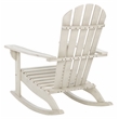 Safavieh Brizio Wood Adirondack Rocking Chair in White