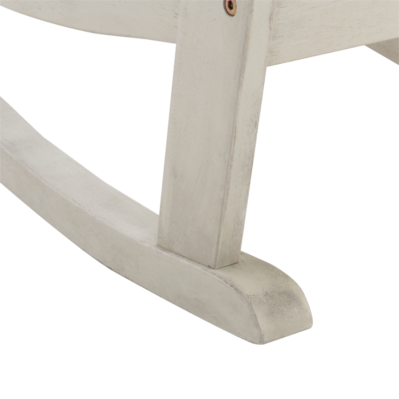 Safavieh Brizio Wood Adirondack Rocking Chair in White