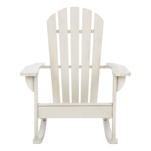 Safavieh Brizio Wood Adirondack Rocking Chair in White