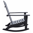 Safavieh Brizio Wood Adirondack Rocking Chair in Black