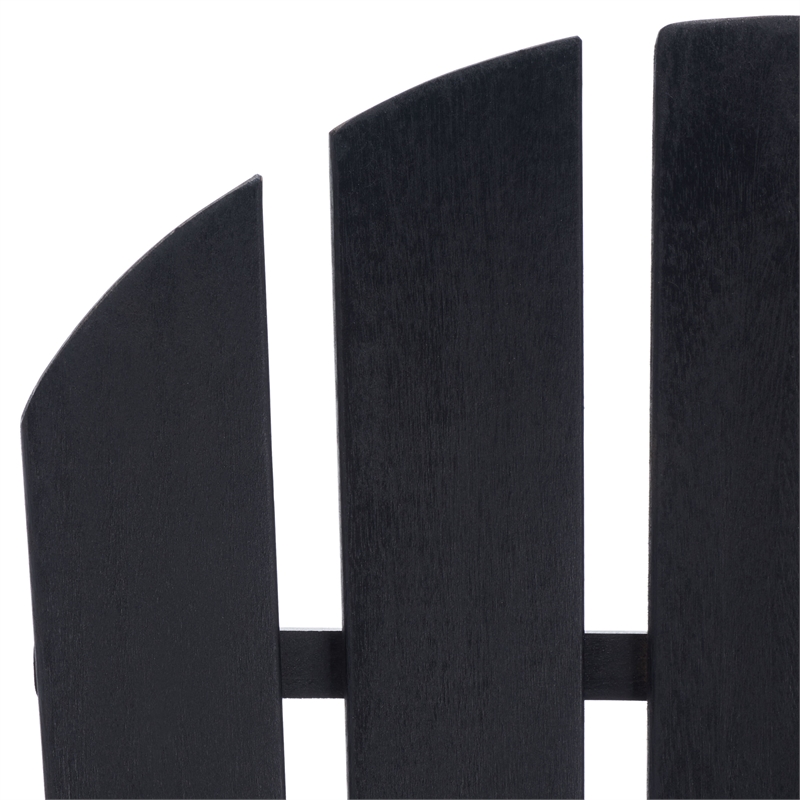 Safavieh Brizio Wood Adirondack Rocking Chair in Black