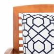 Safavieh Pate 3 Pc Bar Height Wood Bistro Set in Natural / Navy