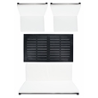 Safavieh Chaston 4 Pc Wood Living Set in Black / Beige
