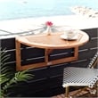 Safavieh Owens Balcony Wood Half Table in Natural