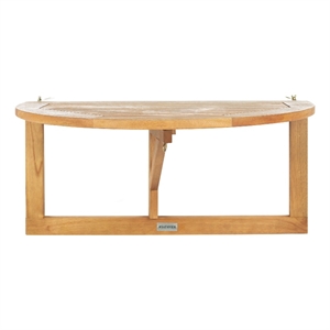 Safavieh Owens Balcony Wood Half Table in Natural