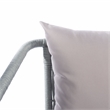 Safavieh Raldin Rope and Wood 4 Pc Living Set in Light Gray / Gray