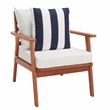 Safavieh Deacon 4 Pc Wood Living Set in Natural / Beige