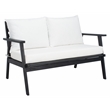 Safavieh Deacon 4 Pc Wood Living Set in Black / Beige