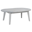 Safavieh Deacon 4 Pc Wood Living Set in Gray / Beige