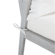 Safavieh Deacon 4 Pc Wood Living Set in Gray / Beige