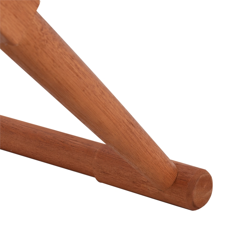 Safavieh Breanne Wood Stool in Natural / Navy