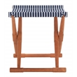 Safavieh Breanne Wood Stool in Natural / Navy