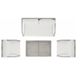 Safavieh Dren 4 Pc Wood and Fabric Living Set in Gray / Beige