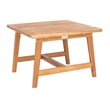 Safavieh Chantelle Wood and Fabric Living Set in Natural / Natural