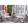 Safavieh Chantelle Wood and Fabric Living Set in Gray / Gray