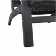Safavieh Chantelle Wood and Fabric Living Set in Black / Black