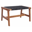Safavieh Chantelle Wood and Fabric Living Set in Natural / Black