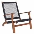 Safavieh Chantelle Wood and Fabric Living Set in Natural / Black