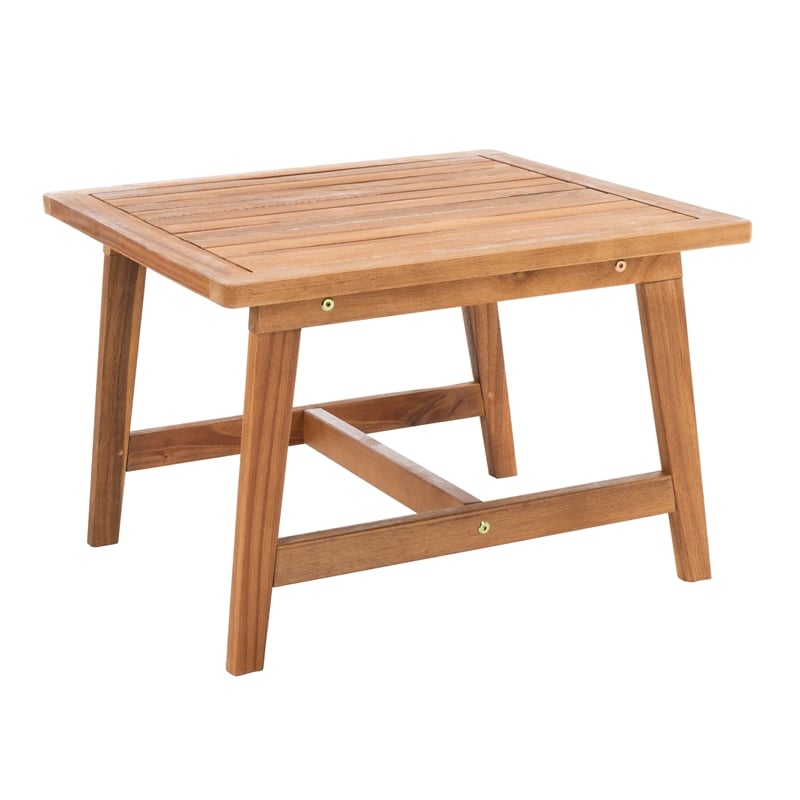 Safavieh Casella Wood and Fabric Living Set  in Natural / Natural