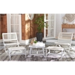 Safavieh Casella Wood and Fabric Living Set  in Gray / Gray