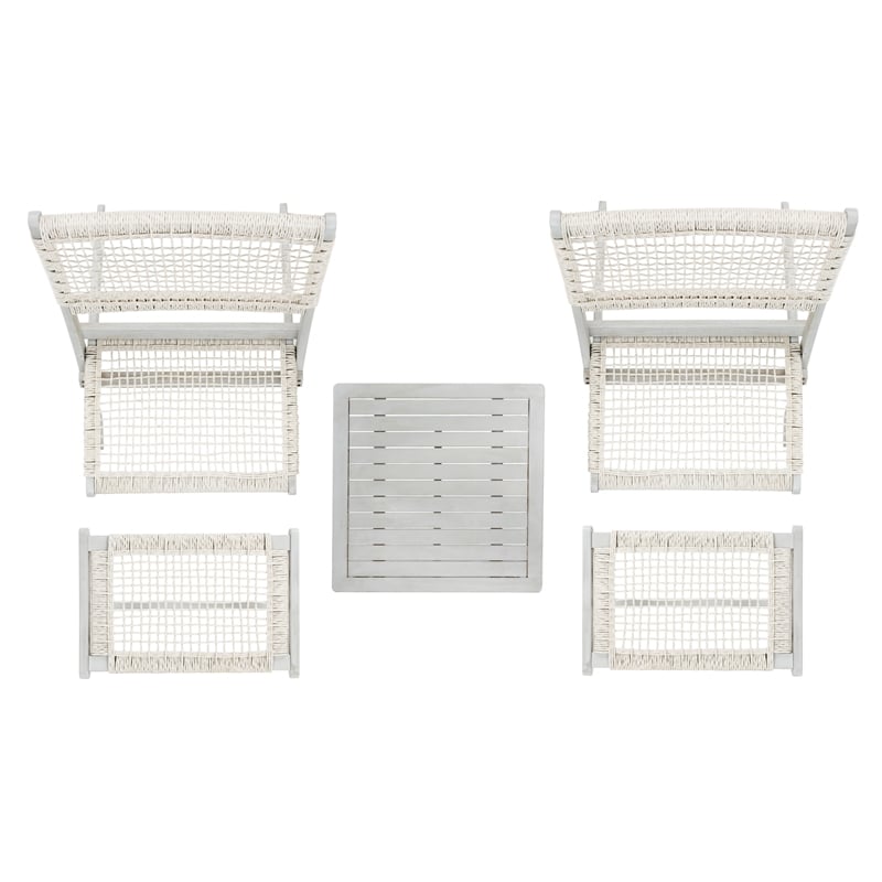 Safavieh Casella Wood and Fabric Living Set  in Gray / Gray