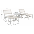 Safavieh Casella Wood and Fabric Living Set  in Gray / Gray