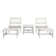 Safavieh Casella Wood and Fabric Living Set  in Gray / Gray