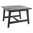 Safavieh Casella Wood and Fabric Living Set  in Black / Black