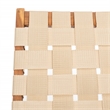 Safavieh Darryl Wood and Fabric Living Set in Natural / Natural