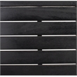 Safavieh Darryl Wood and Fabric Living Set in Black / Black