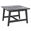 Safavieh Darryl Wood and Fabric Living Set in Black / Black